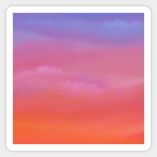 Sunset rainbow sky Sticker